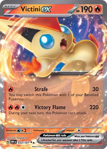 Victini ex (033/197), Obsidian Flames — Pokémon card price