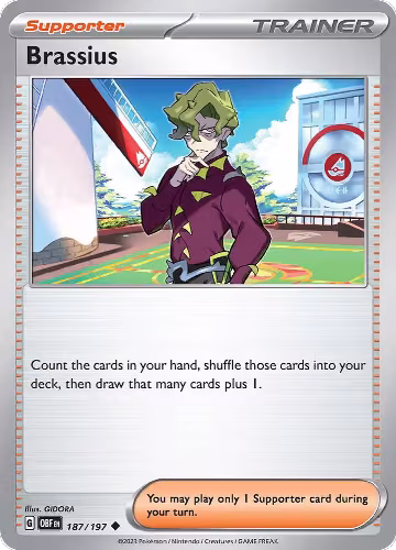 Brassius (187/197), Obsidian Flames — Pokémon card price