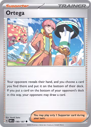 Ortega (190/197), Obsidian Flames — Pokémon card price