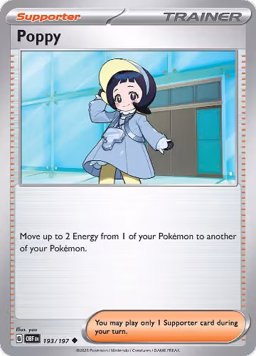 Poppy (193/197), Obsidian Flames — Pokémon card price