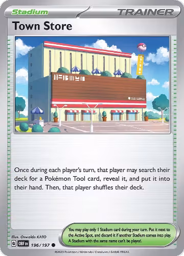 Town Store (196/197), Obsidian Flames — Pokémon card price