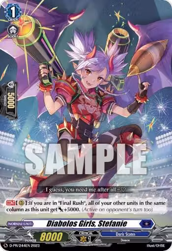 Diabolos Girls, Stefanie (D-PR/244), D Promo Cards — Vanguard card price