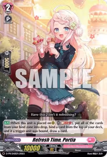 Refresh Time, Portia (D-PR/242EN), D Promo Cards — Vanguard card price