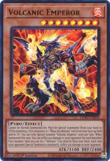 Volcanic Emperor (LD10-EN018), Legendary Duelists: Soulburning Volcano — Yu-Gi-Oh! card price