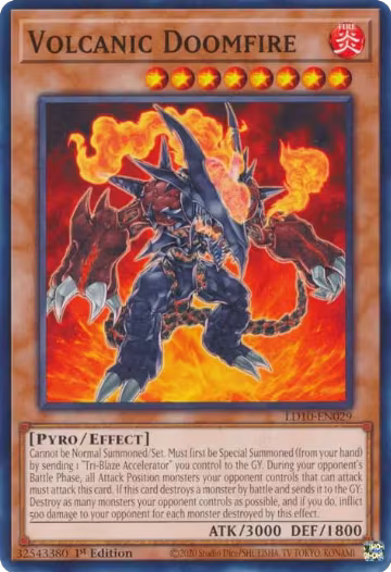 Volcanic Doomfire (LD10-EN029), Legendary Duelists: Soulburning Volcano — Yu-Gi-Oh! card price
