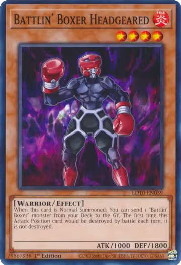 Battlin' Boxer Headgeared (LD10-EN039), Legendary Duelists: Soulburning Volcano — Yu-Gi-Oh! card price