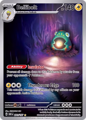 Bellibolt - 201/197 (201/197), Obsidian Flames — Pokémon card price