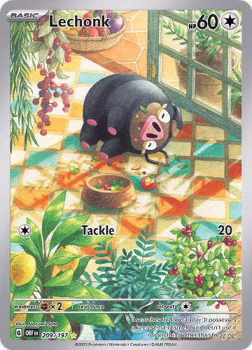 Lechonk - 209/197 (209/197), Obsidian Flames — Pokémon card price
