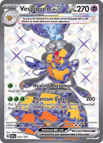 Vespiquen ex - 212/197 (212/197), Obsidian Flames — Pokémon card price