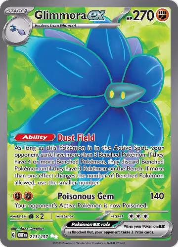 Glimmora ex - 213/197 (213/197), Obsidian Flames — Pokémon card price