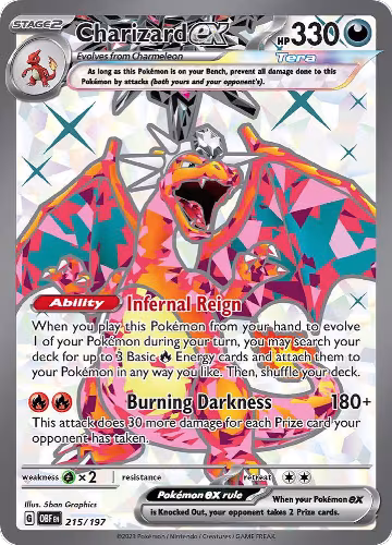 Charizard ex - 215/197 (215/197), Obsidian Flames — Pokémon card price