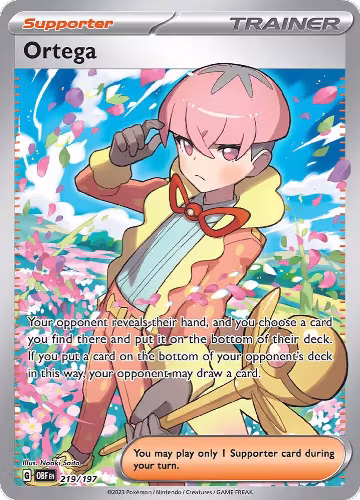 Ortega - 219/197 (219/197), Obsidian Flames — Pokémon card price
