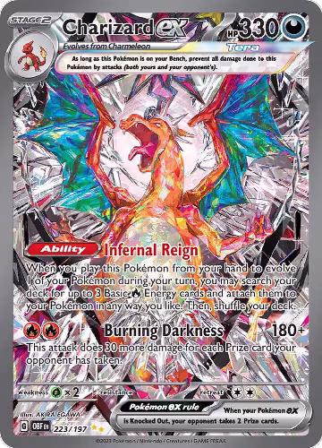 Charizard ex - 223/197 (223/197), Obsidian Flames — Pokémon card price