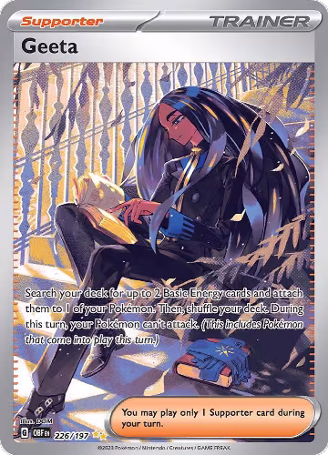 Geeta - 226/197 (226/197), Obsidian Flames — Pokémon card price