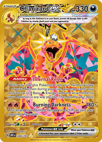 Charizard ex - 228/197 (228/197), Obsidian Flames — Pokémon card price
