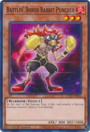 Battlin' Boxer Rabbit Puncher (LD10-EN054), Legendary Duelists: Soulburning Volcano — Yu-Gi-Oh! card price