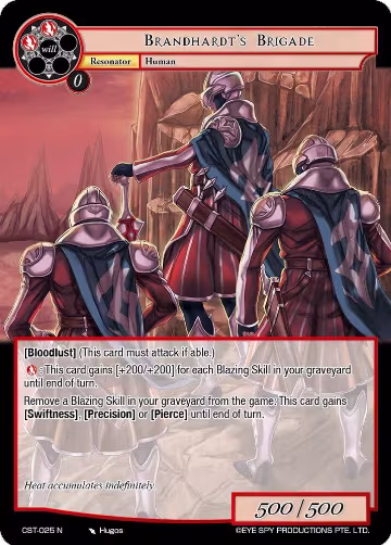 Brandhardt's Brigade (CST-025 N), Clash of the Star Trees — Force of Will card price