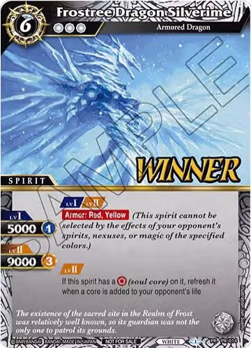 Frostree Dragon Silverime (Winner) (PR-014), Battle Spirits Saga Promo Cards — Battle Spirits card price