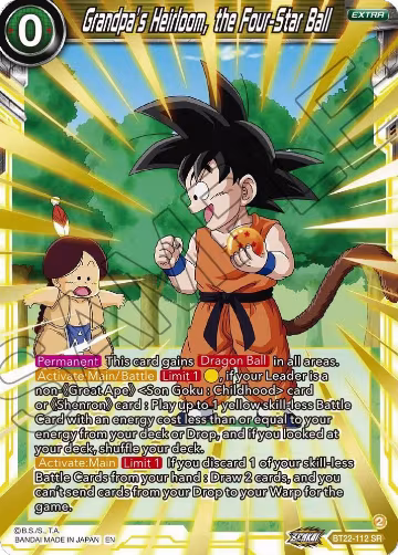 Grandpa's Heirloom, the Four-Star Ball (BT22-112), Critical Blow — DB Super card price