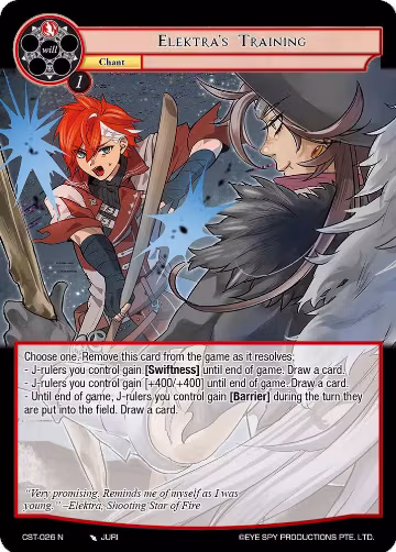 Elektra's Training (CST-026 N), Clash of the Star Trees — Force of Will card price