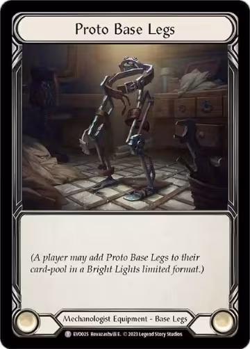 Proto Base Legs (EVO025), Bright Lights — Flesh & Blood card price