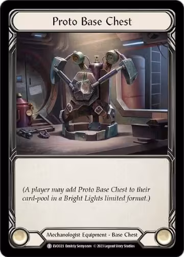 Proto Base Chest (EVO023), Bright Lights — Flesh & Blood card price