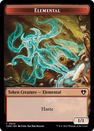 Elemental (0024) // Spider Double-Sided Token (24 // 36), Commander Masters — Magic card price