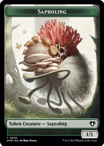 Saproling // Knight Double-Sided Token (35 // 7), Commander Masters — Magic card price