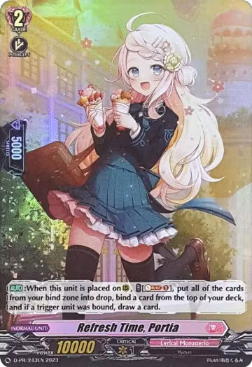 Refresh Time, Portia (Foil) (D-PR/243EN), D Promo Cards — Vanguard card price