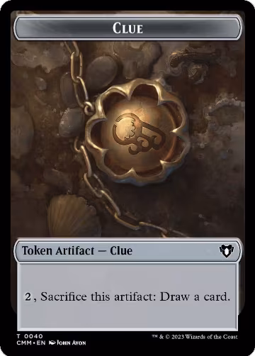 Clue // Elemental (0025) Double-Sided Token (40 // 25), Commander Masters — Magic card price