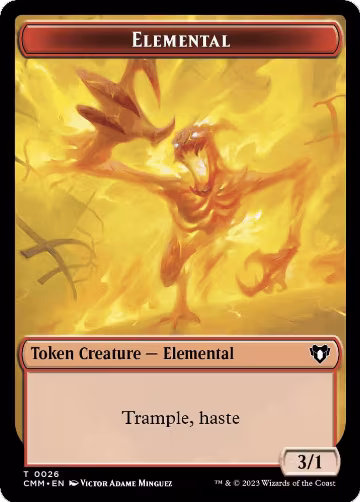 Elemental (0026) // Cat (0030) Double-Sided Token (26 // 30), Commander Masters — Magic card price