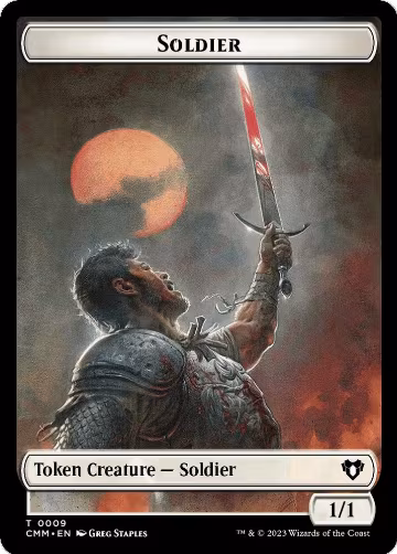 Soldier // Elemental (0037) Double-Sided Token (9 // 37), Commander Masters — Magic card price
