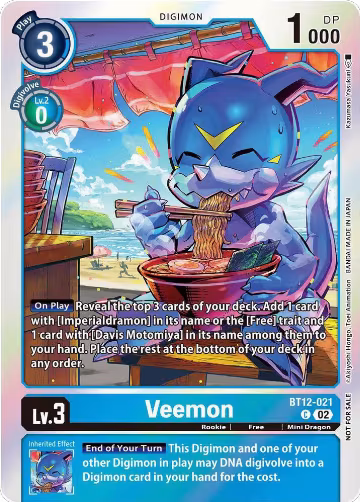 Veemon (Gen Con 2023) (BT12-021), Digimon Promotion Cards — Digimon card price