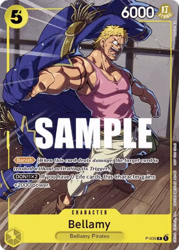 Bellamy (Pirates Party Vol. 4) (P-039), One Piece Promotion Cards — One Piece card price