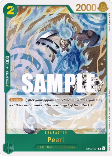 Pearl (Store Championship Participation Pack Vol. 2) (OP03-031), One Piece Promotion Cards — One Piece card price