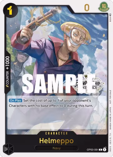 Helmeppo (Store Championship Participation Pack Vol. 2) (OP03-091), One Piece Promotion Cards — One Piece card price