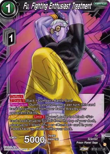 Fu, Fighting Enthusiast Treatment (BT22-117), Critical Blow — DB Super card price