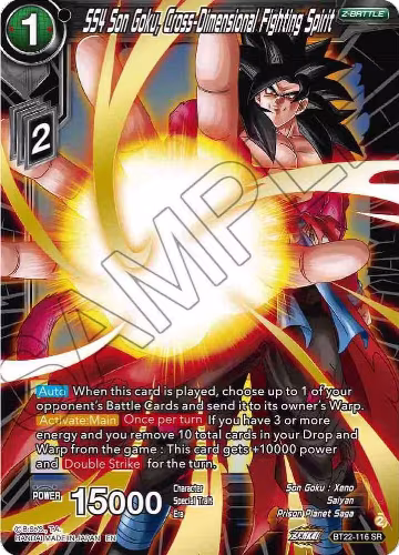 SS4 Son Goku, Cross Dimensional Fighting Spirit (BT22-116), Critical Blow — DB Super card price