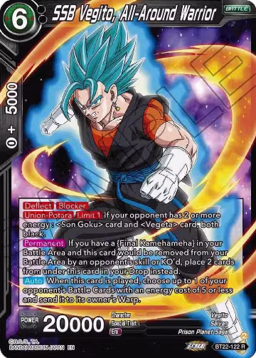 SSB Vegito, All-Around Warrior (BT22-122), Critical Blow — DB Super card price