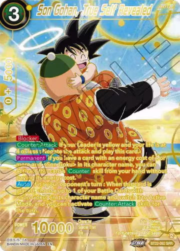 Son Gohan, True Self Revealed (SPR) (BT22-092), Critical Blow — DB Super card price