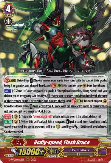 Godly-speed, Flash Bruce (D-PV01/016EN), D-PV01: History Collection — Vanguard card price
