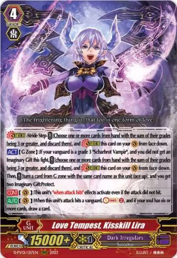 Love Tempest, Kisskill Lira (D-PV01/017EN), D-PV01: History Collection — Vanguard card price
