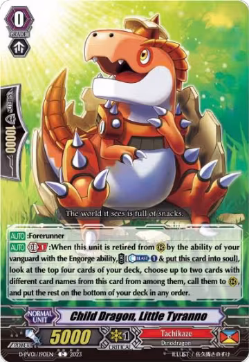 Child Dragon, Little Tyranno (D-PV01/190EN), D-PV01: History Collection — Vanguard card price