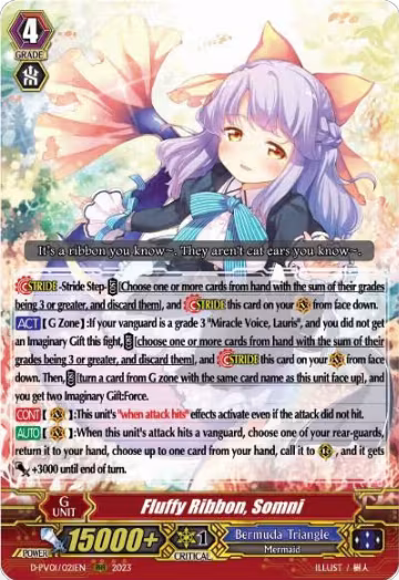 Fluffy Ribbon, Somni (D-PV01/021EN), D-PV01: History Collection — Vanguard card price