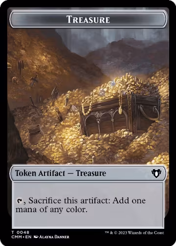 Treasure // Cat (0030) Double-Sided Token (48 // 30), Commander Masters — Magic card price