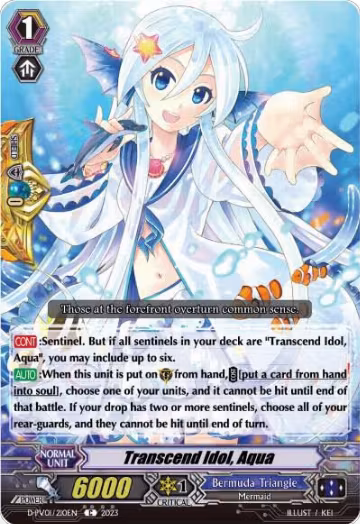 Transcend Idol, Aqua (D-PV01/210EN), D-PV01: History Collection — Vanguard card price