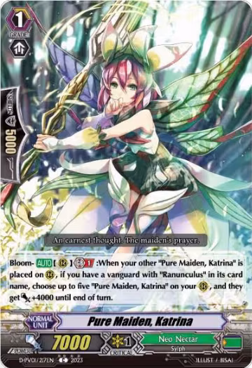 Pure Maiden, Katrina (D-PV01/217EN), D-PV01: History Collection — Vanguard card price