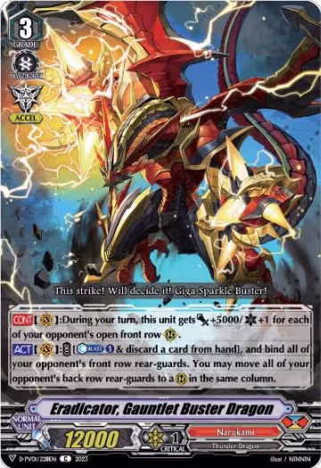 Eradicator, Gauntlet Buster Dragon (D-PV01/228EN), D-PV01: History Collection — Vanguard card price