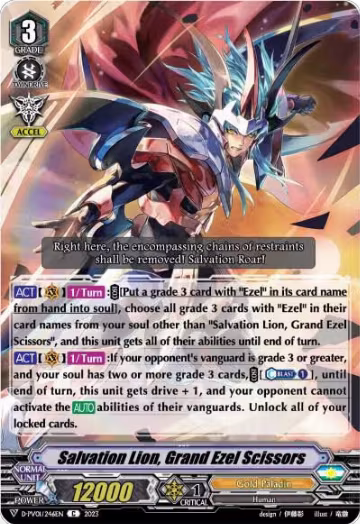 Salvation Lion, Grand Ezel Scissors (D-PV01/246EN), D-PV01: History Collection — Vanguard card price