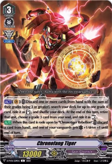 Chronofang Tiger (D-PV01/259EN), D-PV01: History Collection — Vanguard card price